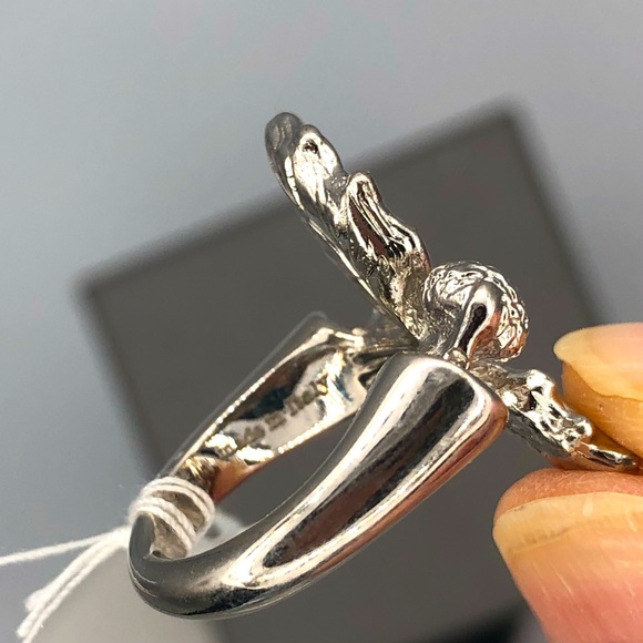 ALEXANDER MCQUEEN STERLING SILVER ACORN SKULL RING - Picture 12 of 15